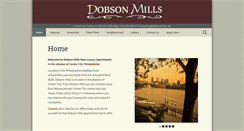 Desktop Screenshot of dobsonmills.net