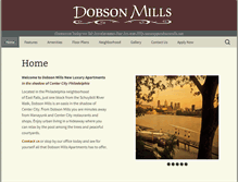 Tablet Screenshot of dobsonmills.net